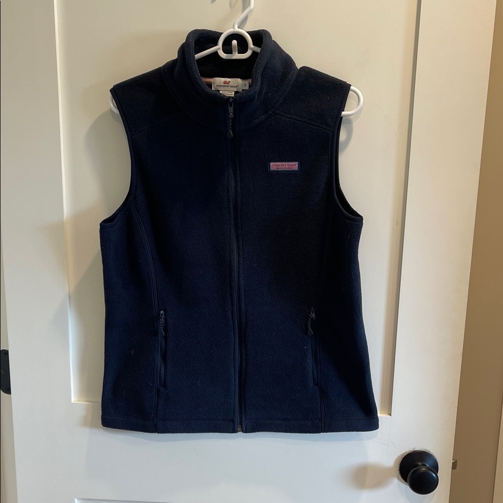 Vineyard Vines Women's Navy Fleece Vest